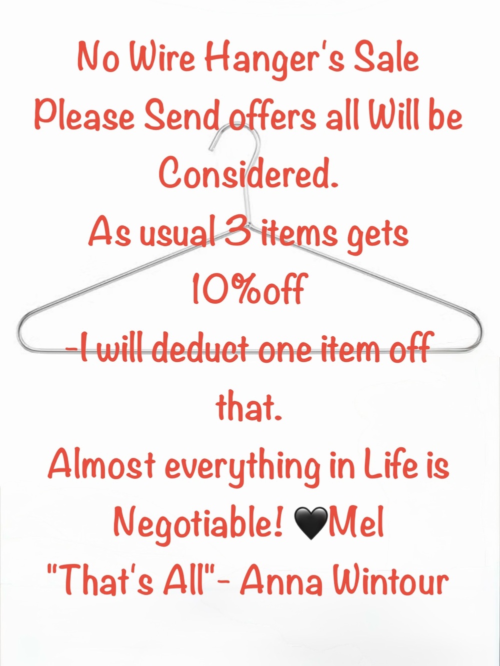Anything goes sale!
